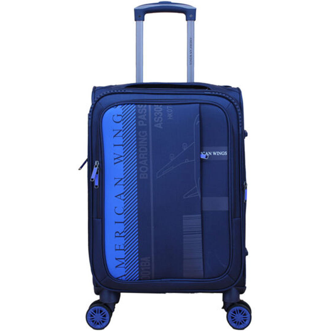 Lightweight Fabric Travel Luggage Blue 15 Kg Bag.lk