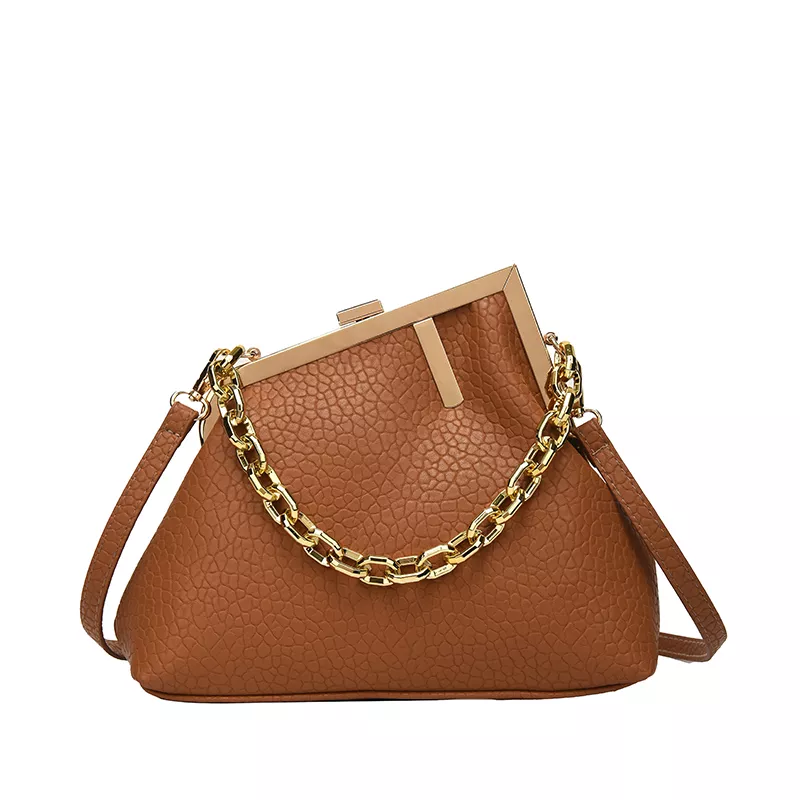 Ladies Designer Luxury Leather Handbags Brown - Bag.lk