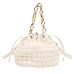 New Fashion Winter Fluffy Handbag White