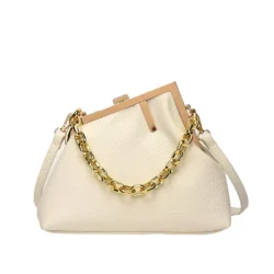 Ladies Designer Luxury Leather Handbags white