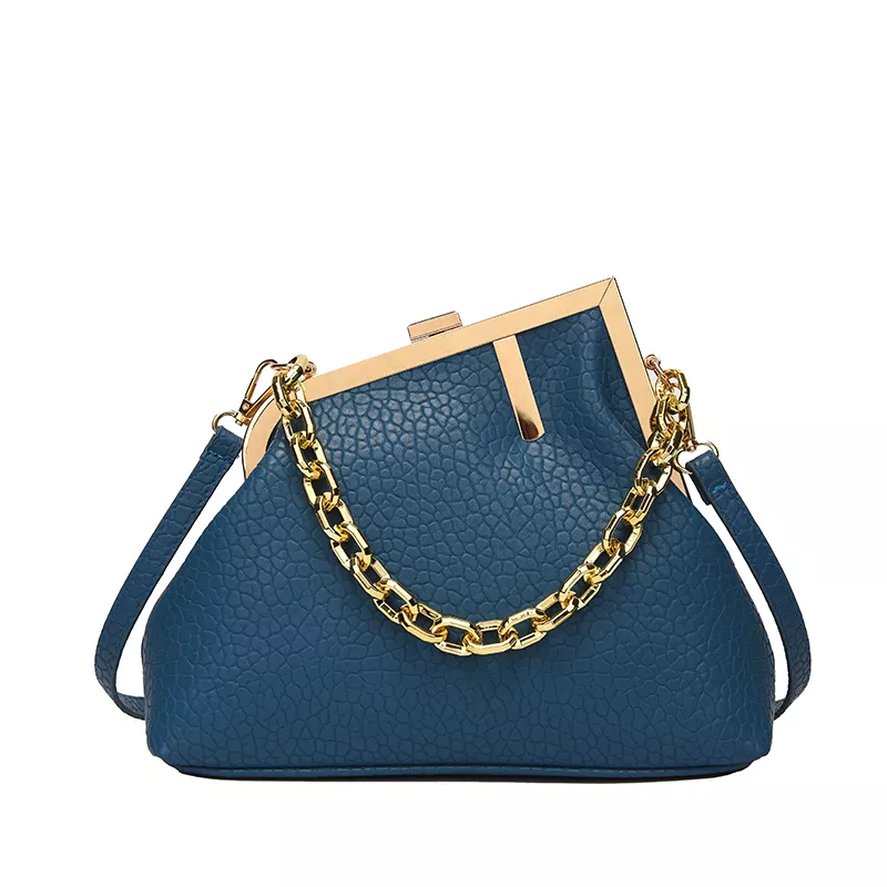 Ladies Designer Luxury Leather Handbags Blue - Bag.lk