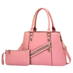 2022 New Women's Bag 2 pcs Pink