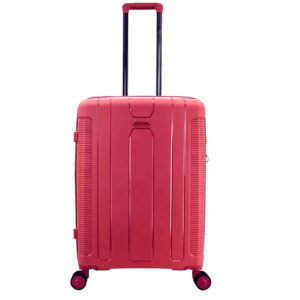 Hardshell Suitcase Set Travel Trolley Lightweight Red 35 kg