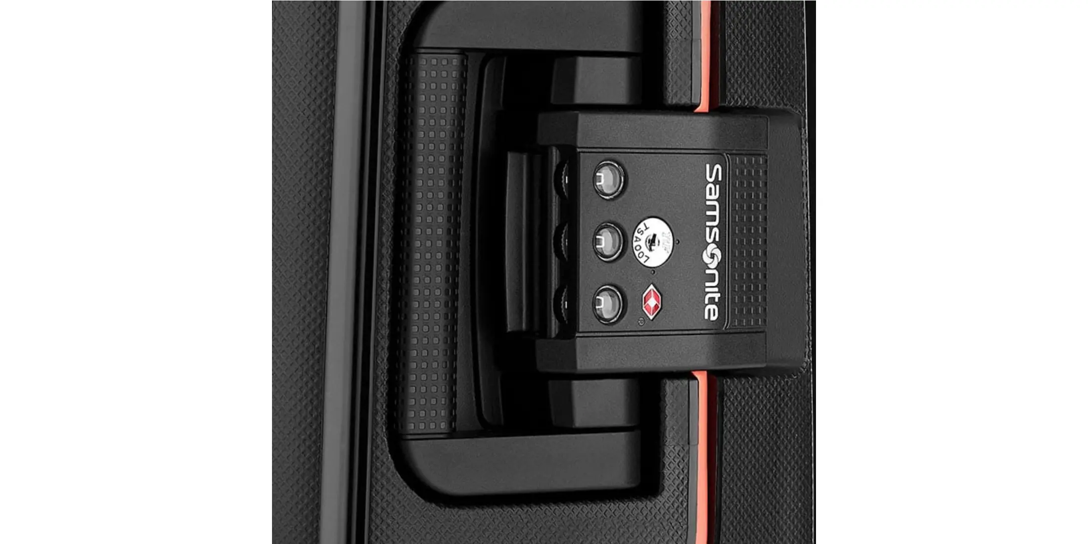 Samsonite S’Cure hard-shell luggage with three-point TSA lock system