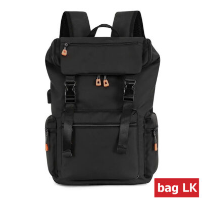 Multipurpose New Fashion Traveling Backpack Black - Bag.lk