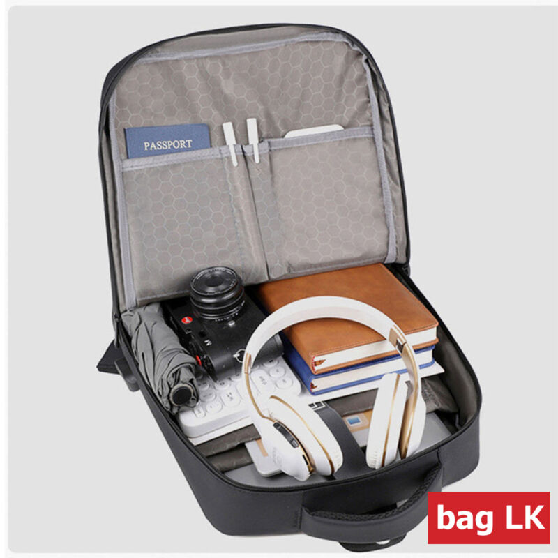 New High Quality USB Laptop Computer Smart Waterproof Backpack Black ...