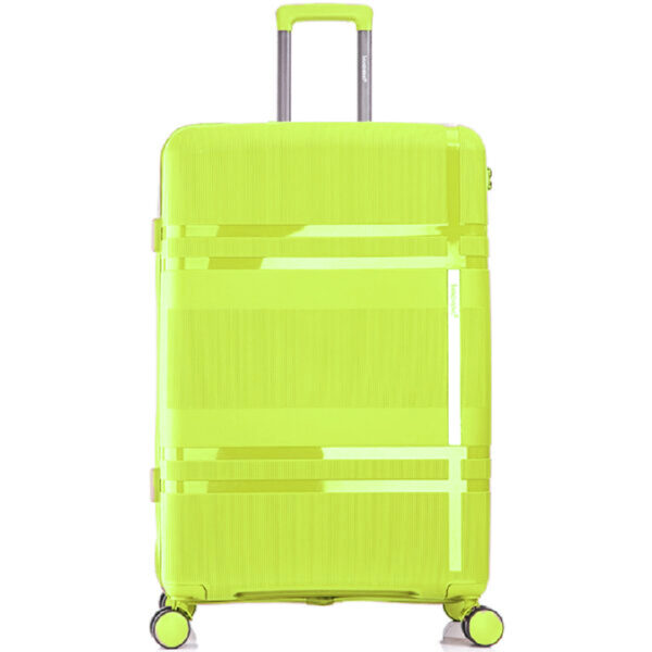 QIAOFEI New PP Travel Luggage Trolley Bag Lemon Yellow 35kg