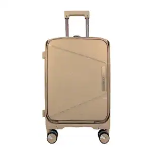 OMASKA PP Travel 10Kg Hand Luggage with Laptop Compartment Beige Color