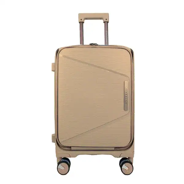 OMASKA PP Travel 10Kg Hand Luggage with Laptop Compartment Beige Color
