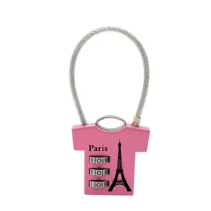 Padlock-835 with Combination Lock Pink Colour