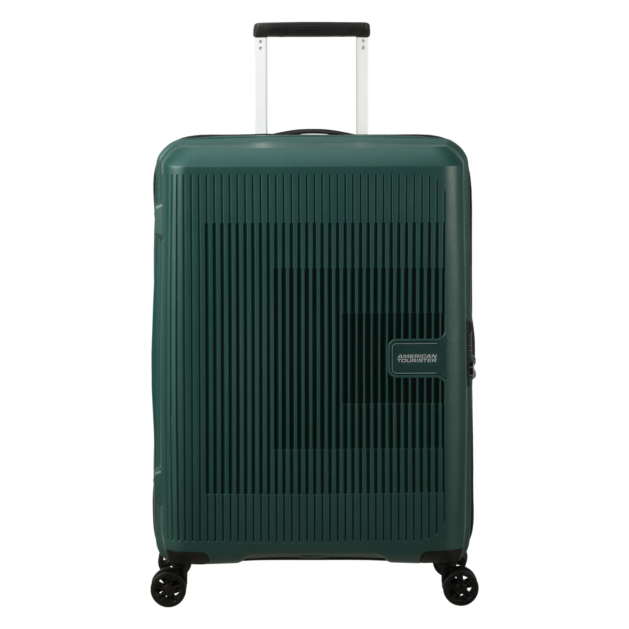 American Tourister AeroStep expandable luggage with 8 wheels and secure locking system