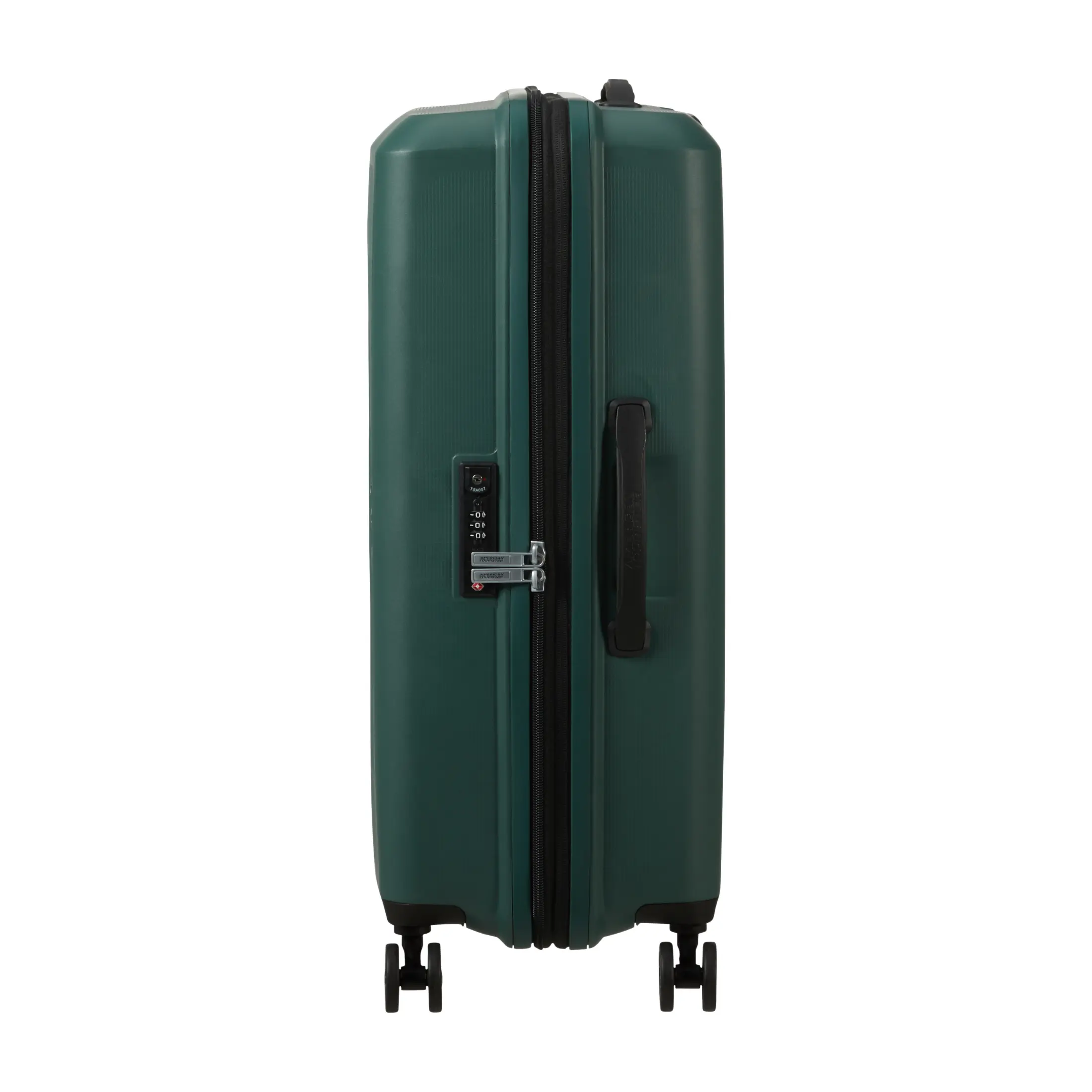 American Tourister AeroStep expandable luggage with 8 wheels and secure locking system