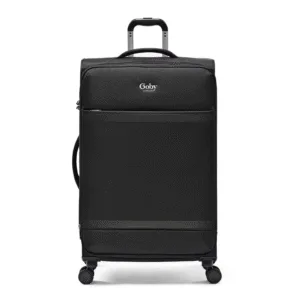 Goby London Light Weight Soft Travel Luggage Metallic Black 10KG (Hand Luggage) GB-3009