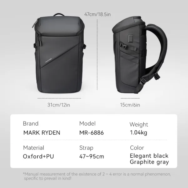Mark Ryden Backpack Mr2011 Mark Ryden Laptop Backpack Black G MR6886 00 | 201108 - Bag.lk
