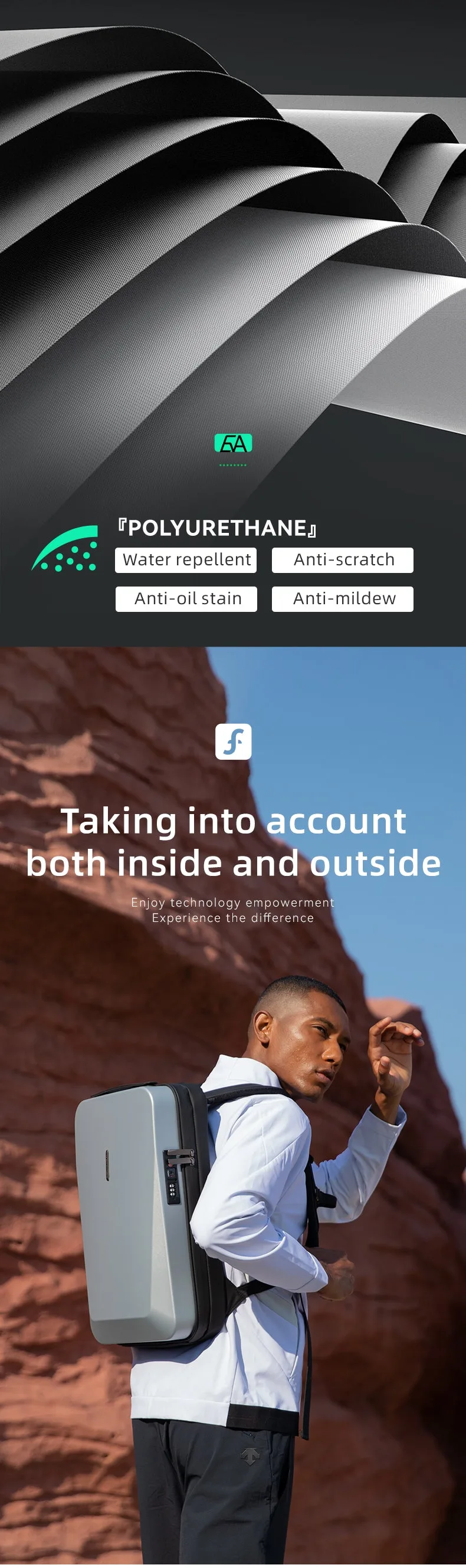 Marl Ryden Laptop Backpack Deep Black F MR7612 00 | 201099