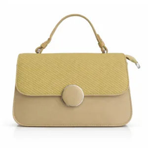 Women’s Textured Flap Handbag with Top Handle Fresh Green | 61072-2 | 501006