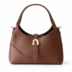 Ladies PU leather Light Weight Hand Bag Dark Brown | 99167 | 501010