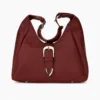 PU Leather Ladies Hand Bag Maroon 3088 501011
