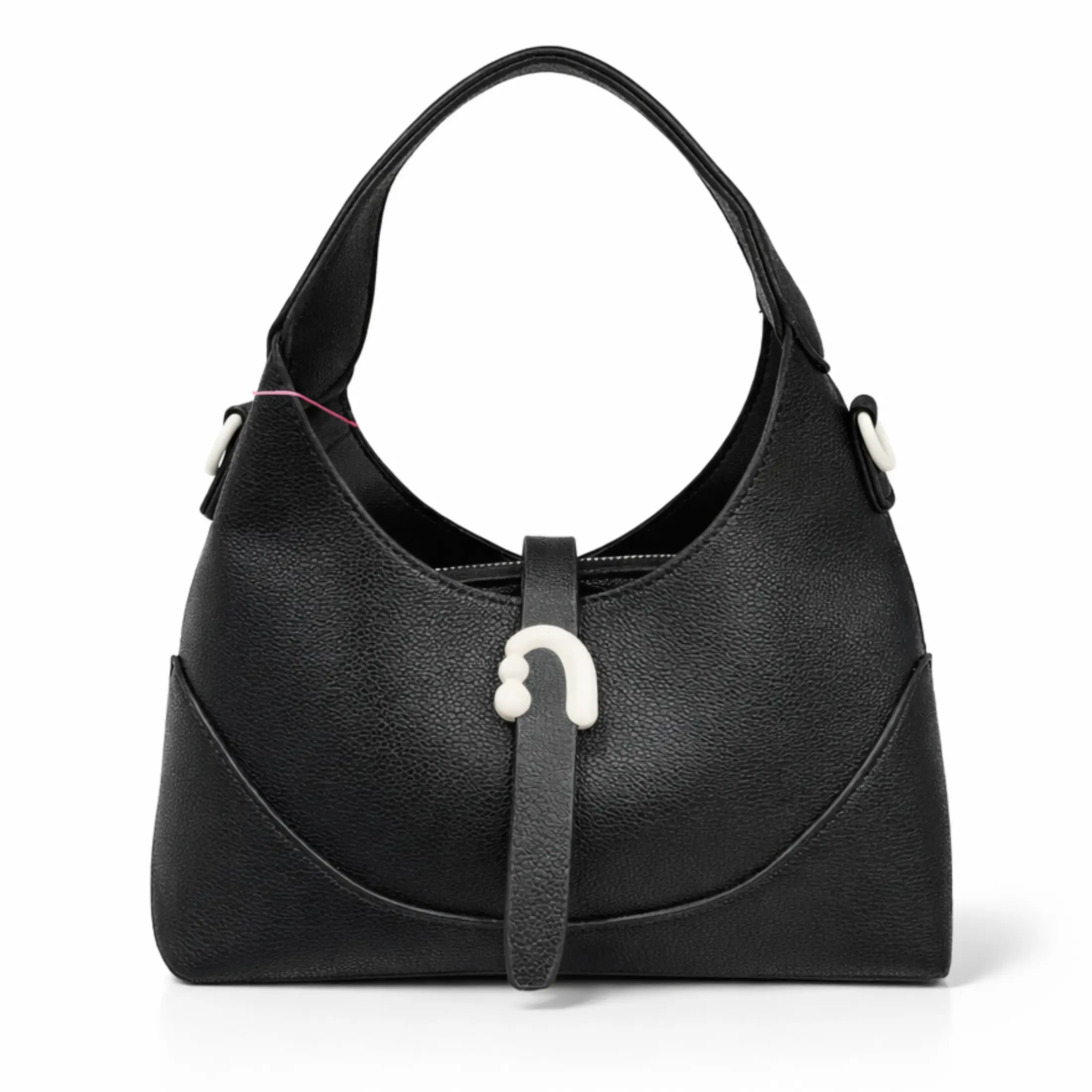Ladies PU leather Light Weight Hand Bag Black | 99167 | 501010