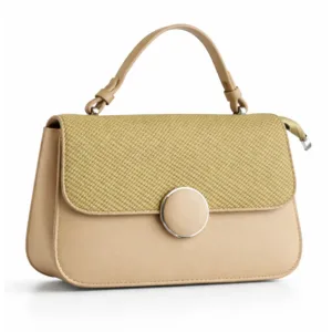 Women’s Textured Flap Handbag with Top Handle Fresh Green | 61072-2 | 501006
