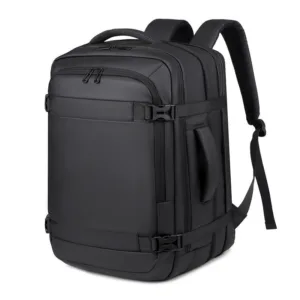 High Quality Smart USB Laptop Travel Large Capacity Expandable Resistance Backpack Black | 8038 | 201116